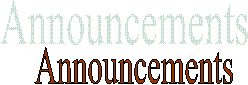 Announcements